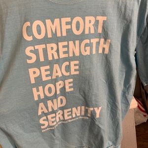 light blue Oklahoma National Memorial Museum tee